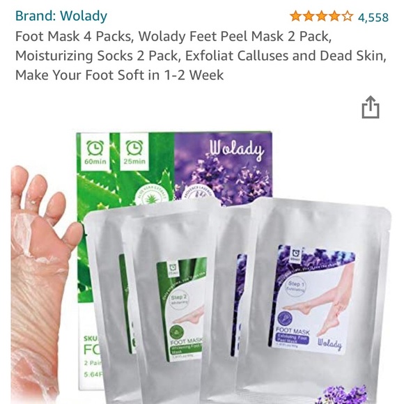 BNIB Foot Mask(s) *sealed package* - Picture 4 of 6